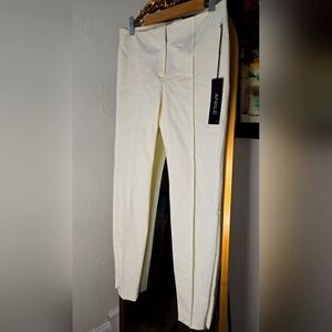 Express Cream Ankle Pants Zip Ankle